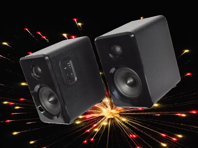 AVLink Active Bluetooth Bookshelf Speakers - Black